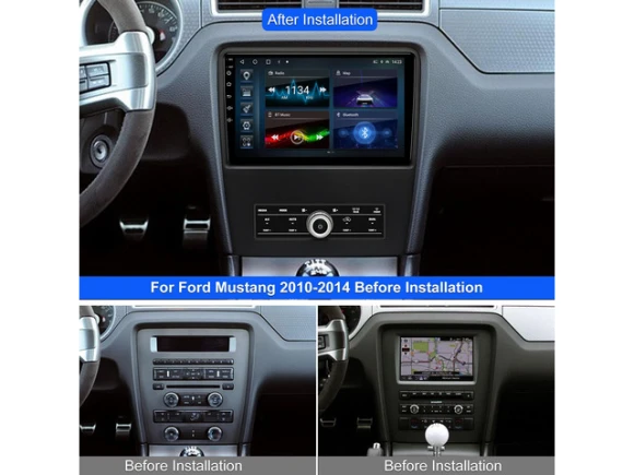 10.1-Inch Car Stereo for Ford Mustang 2010–2014 — Car Infotainment System, KSPIV