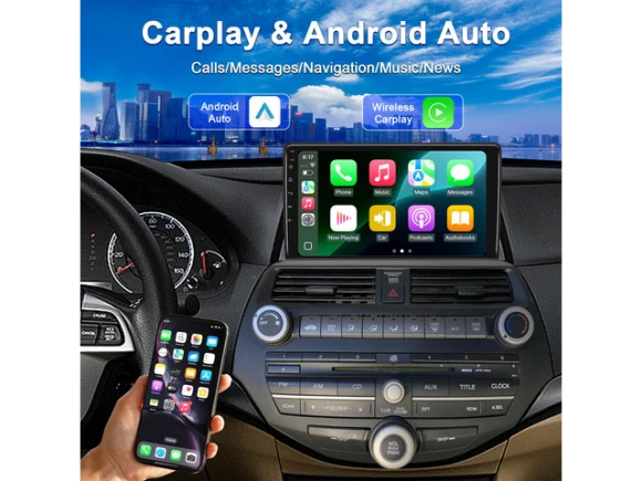 10-Inch Car Stereo Radio for Honda Accord (2008–2012) — Car Infotainment System, KSPIV