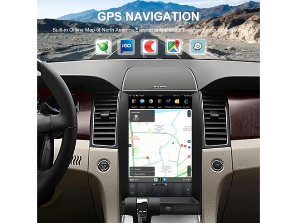 Android car stereo head unit for Ford Taurus 2012–2016 — Car Infotainment System, KSPIV