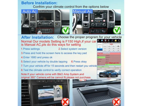 In-Dash Head Unit for Ford F150 / Raptor, 2015–2021 — Car Infotainment System, KSPIV