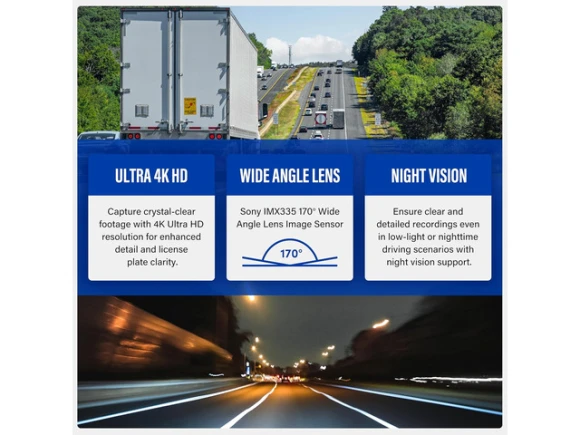 4K Ultra HD Dash Cam — Dash Cam, Blue Tiger