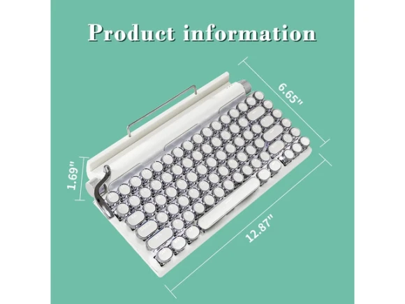 75% Retro Keyboard — Bluetooth Keyboard, TOOYA