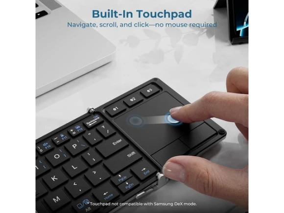 Foldable keyboard with touchpad — Bluetooth Keyboard, iClever