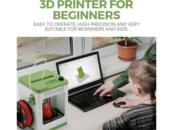 Mini 3D Printer, Green — 3D Printer, TOOYA