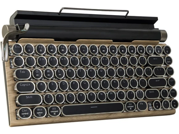 Typewriter-Style Retro Mechanical Keyboard — Bluetooth Keyboard, TOOYA