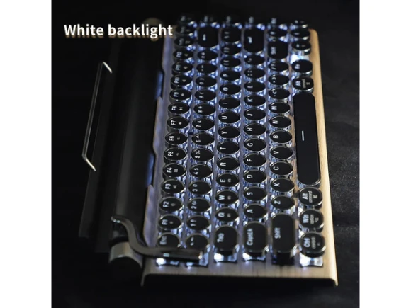 Typewriter-Style Retro Mechanical Keyboard — Bluetooth Keyboard, TOOYA
