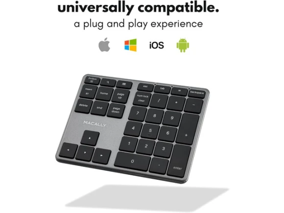 Wireless Numeric Keypad — Bluetooth Keyboard, Macally