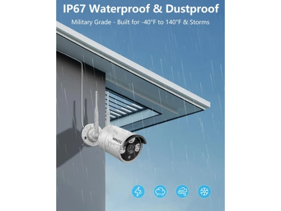Wireless WiFi Outdoor Security Camera System — Security Camera, TOOYA