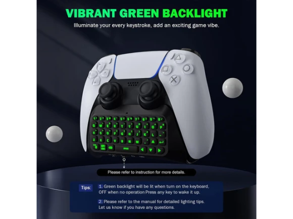 Bluetooth Wireless Mini Keypad for PS5 Controller — Bluetooth Keyboard, MoKo