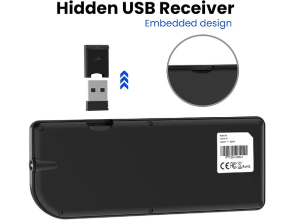 Mini Keyboard with Touchpad — Bluetooth Keyboard, usbroway