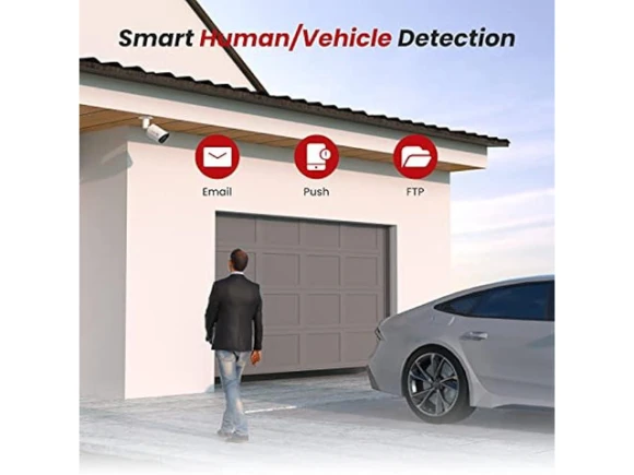 White PoE Surveillance Camera — Security Camera, Anpviz