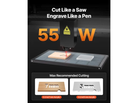 CO2 Laser Engraver and Cutter — Laser Engraver, VEVOR