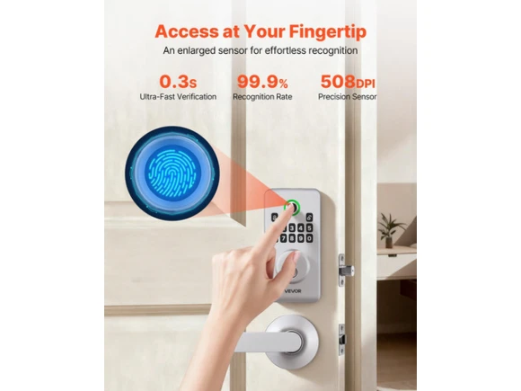 Fingerprint Door Lock Set — Smart Lock, VEVOR