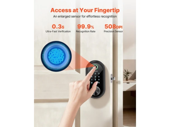 Fingerprint Door Lock — Smart Lock, VEVOR
