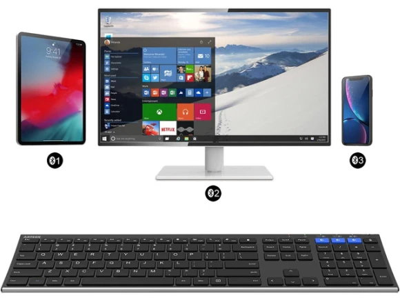 Full-Size Bluetooth Keyboard — Bluetooth Keyboard, Arteck