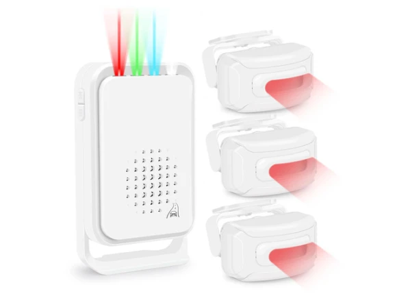 Motion Sensor Alarm, 3 Sensors and 1 Receiver — Motion Sensor, Generic Logic, Inc.