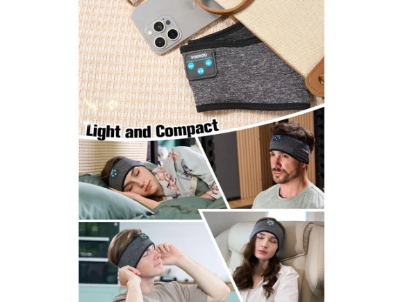 Sleep headphones in a headband — Wireless Earbuds, Generic Logic, Inc.