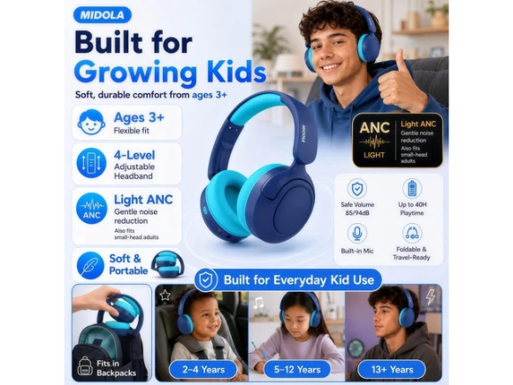 Kids Bluetooth Headphones — Wireless Earbuds, Generic Logic, Inc.