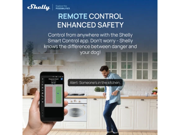 Gen4 Presence mmWave presence sensor, Black — Motion Sensor, Shelly