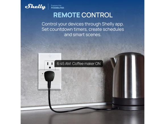 Gen4 Smart Home Plug, White, 4 Pack — Smart Plug, Shelly