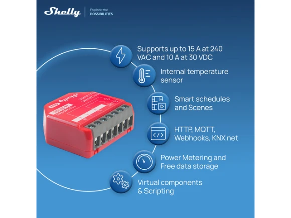 Gen4 Smart Relay Switch, 4-Pack — Smart Switch, Shelly