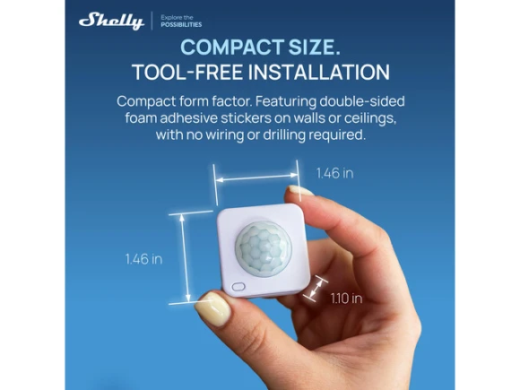 PIR Motion and LUX Sensor — Motion Sensor, Shelly
