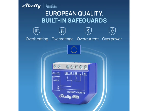 Smart dimmer, 0/1-10V PM Gen4 — Smart Switch, Shelly