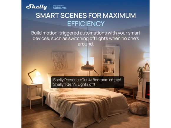 White mmWave Presence Sensor — Motion Sensor, Shelly