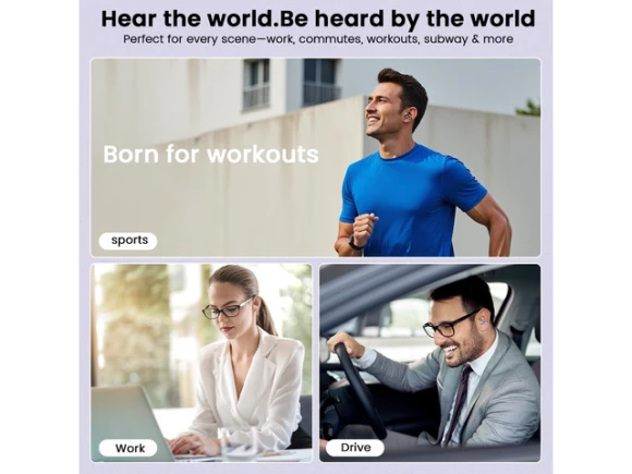 Open-ear wireless Bluetooth headphones — Wireless Earbuds, Generic Logic, Inc.