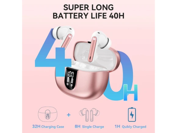 Rose Gold Wireless Earbuds — Wireless Earbuds, Generic Logic, Inc.