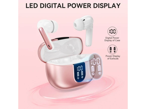 Rose Gold Wireless Earbuds — Wireless Earbuds, Generic Logic, Inc.