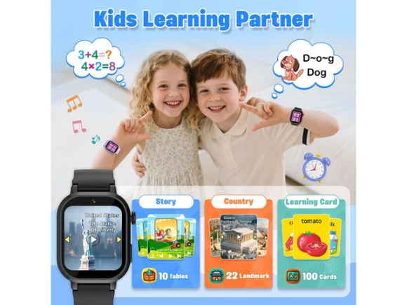 Black Smart Watch — Kids Smart Watch, Generic Logic, Inc.