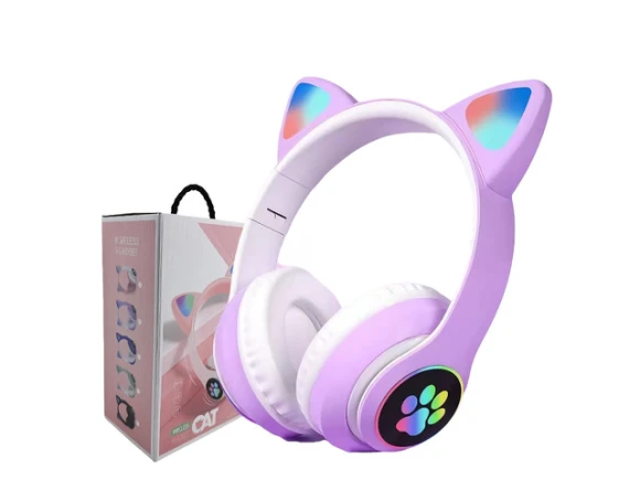 Foldable LED Over-Ear Headphones — Wireless Earbuds, Generic Logic, Inc.