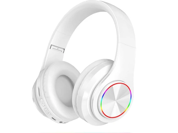 Over-ear Bluetooth Headphones with Colorful LED Backlighting — Wireless Earbuds, Generic Logic, Inc.