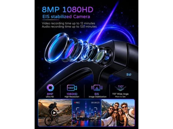 AI Smart Glasses, Grey — Smart Glasses, Generic Logic, Inc.