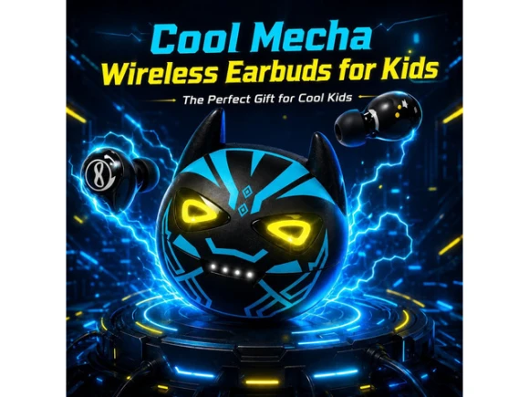 Black Wireless Earbuds for Children — Wireless Earbuds, Generic Logic, Inc.