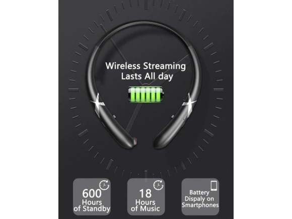 Neckband Bluetooth Headphones — Wireless Earbuds, Generic Logic, Inc.