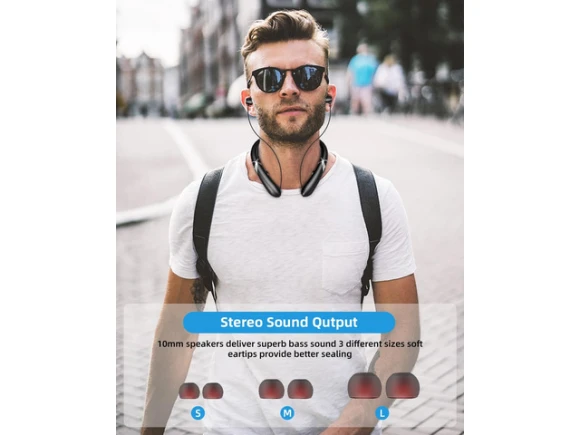 Neckband Bluetooth Headphones — Wireless Earbuds, Generic Logic, Inc.