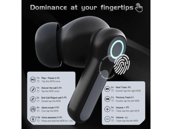 Wireless Earbuds, Black — Wireless Earbuds, Generic Logic, Inc.