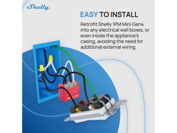 Gen4 1PM Mini Smart Relay Switch — Smart Switch, Shelly