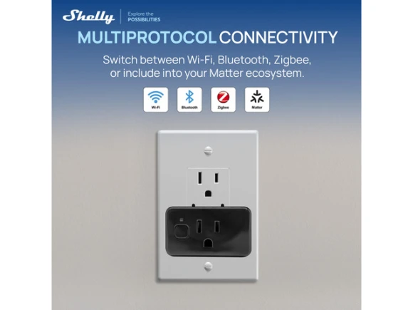 Gen4 Black Smart Plug — Smart Plug, Shelly