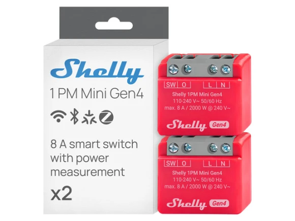 Gen4 Smart Relay Switch, 2-Pack — Smart Switch, Shelly