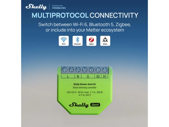 Smart Dimmer Gen4 — Smart Switch, Shelly