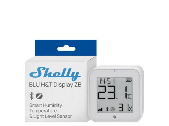 Temperature and Humidity Sensor with E-paper Display — Temperature & Humidity Sensor, Shelly