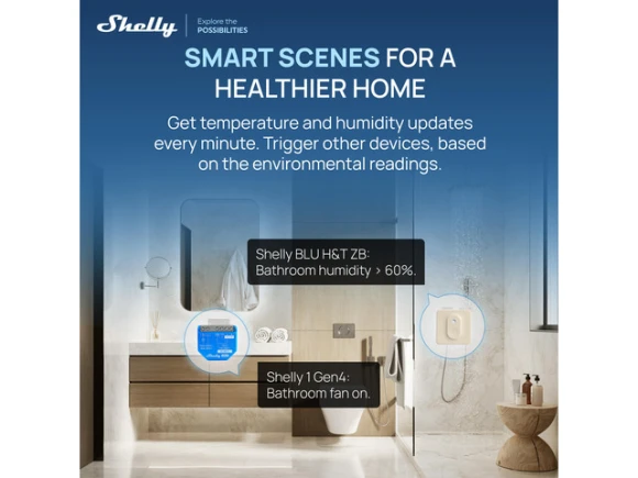 Temperature and Humidity Sensor — Temperature & Humidity Sensor, Shelly