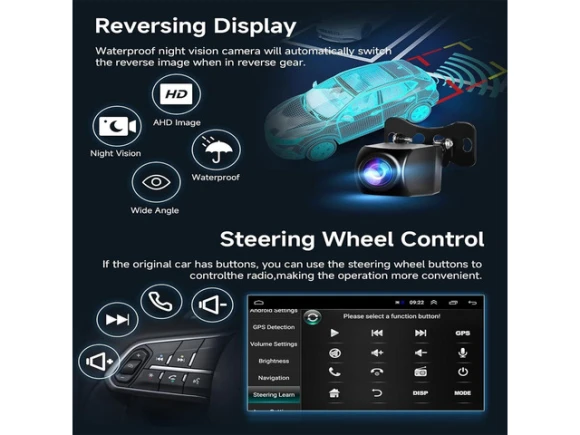 9-Inch Car Stereo Radio for Hyundai Accent, Verna, or Solaris, 2011–2019 — Car Infotainment System, Generic Logic, Inc.