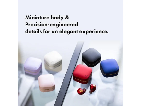 Small Red Wireless Earbuds — Wireless Earbuds, Generic Logic, Inc.