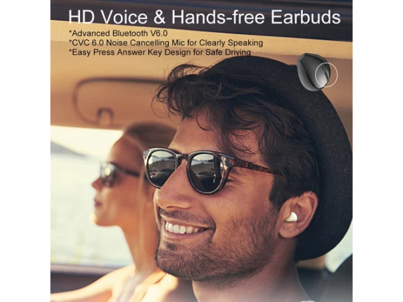 Bluetooth Earpiece, Black, Single Earpiece — Wireless Earbuds, Generic Logic, Inc.
