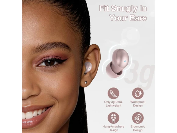 Rose Sleep Earbuds — Wireless Earbuds, Generic Logic, Inc.