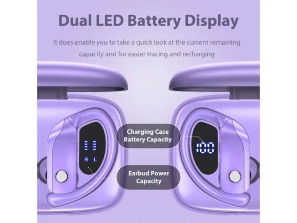 Wireless Earbuds, Green+Purple, 2 Sets — Wireless Earbuds, BMANI